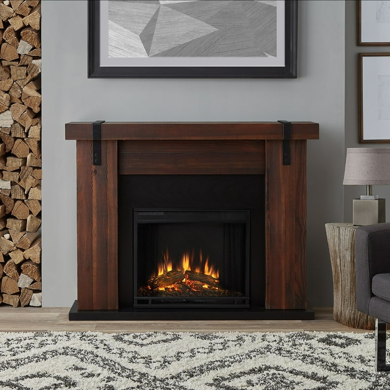 Dimplex Caprice 48 inch Electric Fireplace Mantel Package with Log - Oak,  DFP4743O - Walmart.com