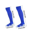 thumbnail image 2 of PLHWHYQ Kids Soccer Socks, Knee High Long Athletic Socks with Cushioned Towel Bottom for Boys Girls Youth Sports Football BU1 10-14 Years, 2 of 2