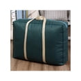 thumbnail image 2 of Frontwalk Large Capacity Clothes Storage Bag Organizer with Reinforced Handle for Comforters, Blankets, Pillows, Bedding, Closets, Bedrooms, Dorm Storage Box Container Army Green XL: 30.71x9.84x21.65", 2 of 3