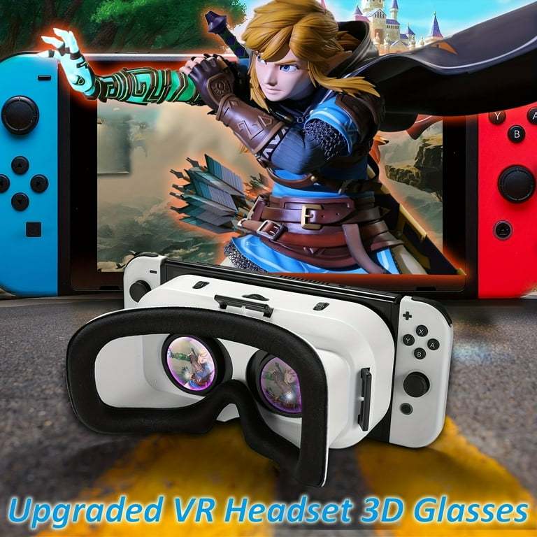 Switch VR Headset Compatible with Nintendo Switch & OLED, Upgraded with Adjustable HD Lenses, Switch VR Kit, Switch 3D Goggles Switch VR Headset Compatible with Nintendo Switch & OLED, Upgraded with Adjustable HD Lenses, Switch VR Kit, Switch 3D Goggles