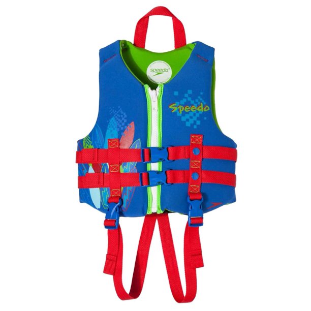 Speedo Boys Blue & Red Surf Board Theme Neoprene Life