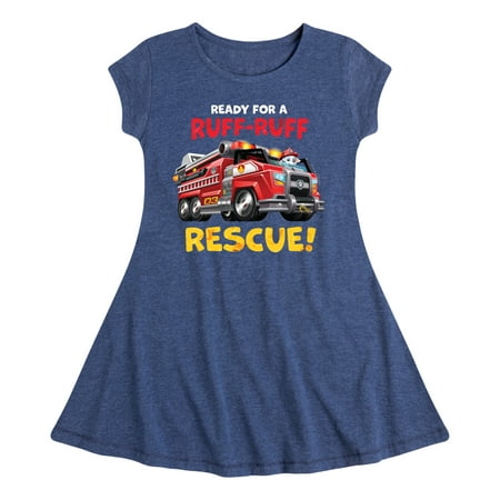 

Paw Patrol - Ruff Ruff Rescue - Toddler And Youth Girls Fit And Flare Dress