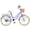 Purple, variant on Dolonm 20" Kids Bike for Ages 7-10, Lightweight High-Carbon Steel Frame Cruiser Bike, Girls Bicycle with Wicker Basket & Rear Seat, No Training Wheels, Pink