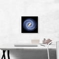 thumbnail image 2 of ARTCANVAS Symphony Spiral Galaxy in Blue Canvas Art Print - Size: 12" x 12" (1.50" Deep), 2 of 9