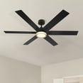 thumbnail image 2 of Chillion 60 in. Indoor/Covered Outdoor Matte Black LED Ceiling Fan with 5 CCT and 7 RGB Selections, Remote Included, 2 of 14