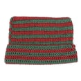 thumbnail image 5 of Ljudmp Womens Mens Crochet Chunky Cable Knit Beanie Cute Cat Ear Brimless Hat Winter Stretch Thick Casual Striped Knit Skull Cap Red, 5 of 5