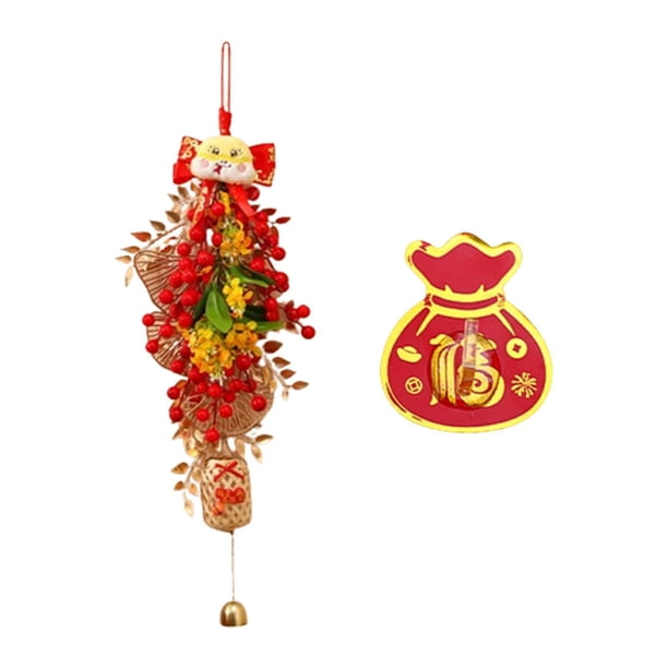 Decoración de Año Nuevo Chino con gancho artesanal para la ventana del hogar del Día de Acción de Gracias Estilo C