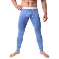 thumbnail image 3 of REALiKUN Men's Thermal Compression Pants, Athletic Sports Leggings Running Tights, Base Layer Bottoms Blue M, 3 of 8