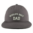 thumbnail image 1 of Trendy Apparel Shop World's Best Dad Embroidered Unstructured Flatbill Adjustable Cap, 1 of 2