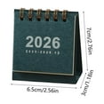 thumbnail image 3 of Beautynvta Mini Desk Calendar 2025-2026, Standing Flip Small Desk Calendar, October 2025 - December 2026, 15 Months, Thick Paper Twin-Wire Binding, Desktop Calendar for Office or Home, 3 of 6