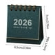 thumbnail image 3 of 2026 Small Desk Calendar Vintage Mini Small Calendar Desktop Ornament Student Portable Coil Calendar Planner, 3 of 5