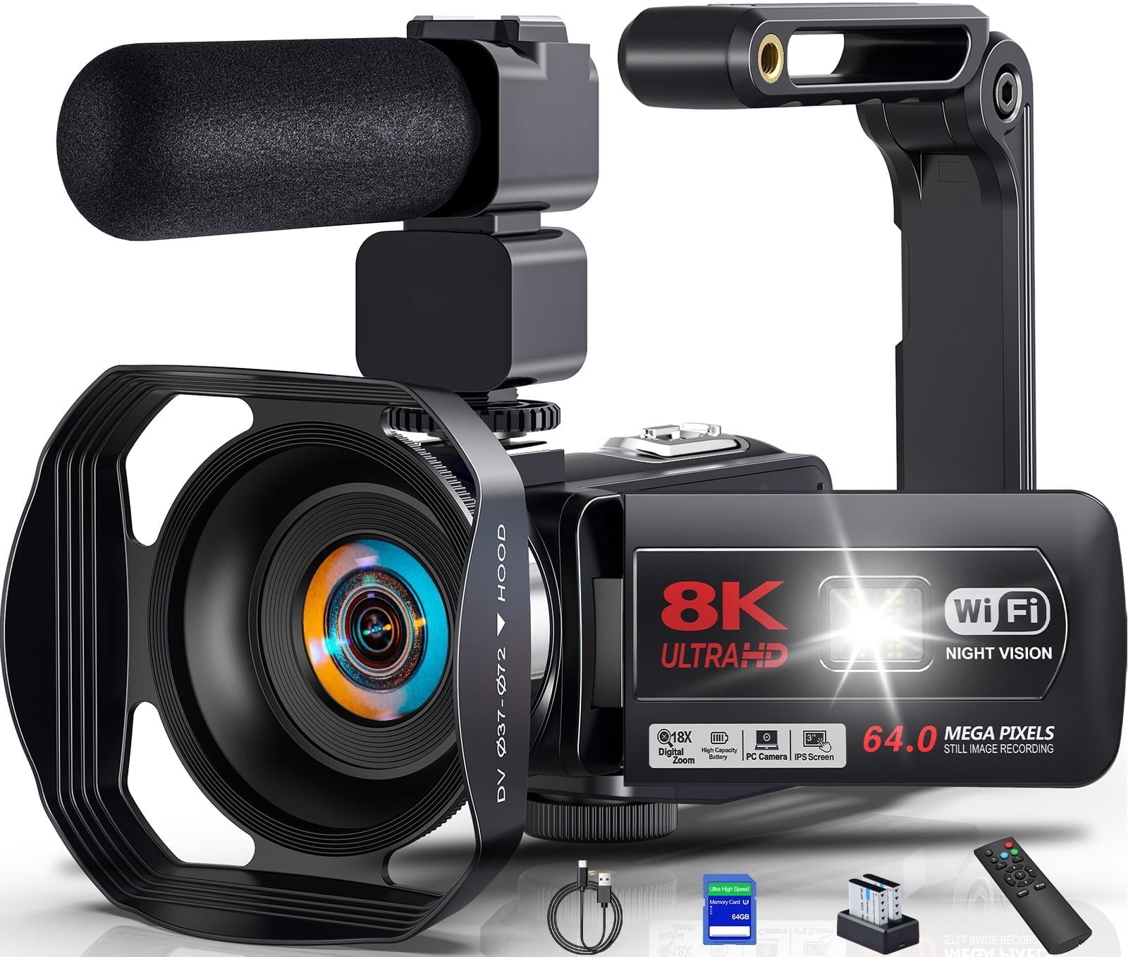 Sony HDR-CX405 HD Handycam With 32GB Micro SD, Flip Screen