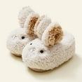 thumbnail image 2 of UngA Toddler Rabbit Winter Slippers - Soft Plush Indoor Bunny Slippers for Girls & Boys Slippers Toddler Boy Girl White,13(Toddler/Little Kid/Big Kid), 2 of 7