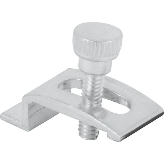 Storm Door Clips 1/4 in. Offset, Mill, No Screws (4-pack)