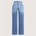 thumbnail image 6 of KANG Women Wide Leg Jeans For Casual High Waisted Strechy Straight Leg Loose Denim Pants With Pocket, 6 of 6
