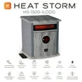 thumbnail image 3 of Heat Storm Logan Deluxe Infrared 1500W Heater, Indoor, Gray, Brand New, 3 of 10