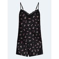 thumbnail image 6 of Joyspun Women's Lace Trim Stretch Satin Cami and Shorts Set, 2-Piece, Sizes XS-3X, 6 of 6