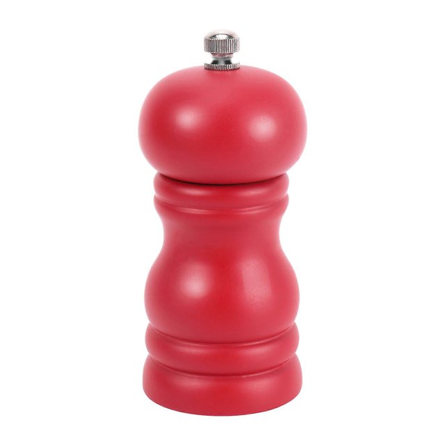 Wood Salt and Pepper Grinder Set Manual Pepper Salt Shaker, Solid Wood with Adjustable Coarseness R