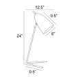 thumbnail image 2 of LS-23793BLK-Lite Source-Edel - 1 Light Table Lamp-24 Inches Tall and 12 Inches Wide-Black Finish, 2 of 7