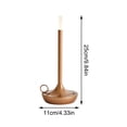 thumbnail image 3 of NAOJIE Lampe Sans Fil, Lampe à Piles, Lampe de Table, Lampe de Chevet Lampe de Camping Extérieure Lampe Tactile à Chargement Usb Trois Réglables - Bronze, 3 of 8