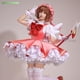 thumbnail image 4 of Anime Cardcaptor Sakura Card Captor Cosplay Kinomoto Sakura Disfraz de Cosplay Peluca Vestido Lolita Rosa Traje de Fiesta de Disfraces de Halloween, 4 of 5