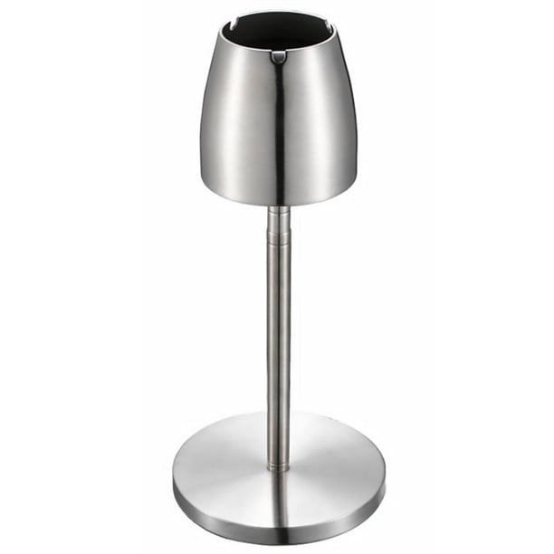 EeaseMX Cenicero extensible resistente al viento de acero inoxidable, tarro de tabaco grueso para bar en casa, 1 unidad