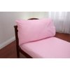 Everything Kids 4-Piece Pink Polyester Microfiber Bed Sheet Set, Toddler – Machine Washable