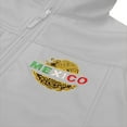 thumbnail image 2 of Mexico Embroidered Soft Shell Water Repellent Zip Up Jacket - White, 2 of 5