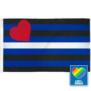 Leather Pride Flag - 3x5' Poly Flag Leather Flag 3' x 5' Pride Flag, Leather Pride Flag, Leather flag, Leather pride, Leather Pride, LGBT Gay Pride Flag