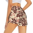 thumbnail image 3 of Disketp Snake Print Women's Shorts Workout Shorts for Athletic Gym Running Shorts with Phone Pockets X-Large, 3 of 8