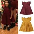 thumbnail image 3 of Enfant d'Été Bébé Filles Partie Robe Slevess Robe de Soleil Vêtements 0-3Y Tutu Jupe Robe de Soleil, 3 of 5