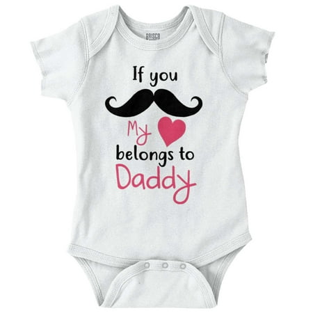 

New Father Pun Cute Shower Present Bodysuit Jumper Girls Infant Baby Brisco Brands 18M