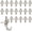 Silver, variant on Push Pin Picture Hooks, 20 count Push Pin Hangers, Thumb Tacks for , Bulletin Board Hooks, Zinc Alloy Pin Photo Frame Hooks for Picture,Canvas,Office,Clock,Mirror,etc. (Bronze)