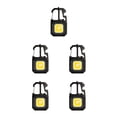 thumbnail image 1 of Llavero portátil Linterna Antorcha ajustable Soidarity Tipo-C Luz de trabajo recargable Emergencia Camping Mochilero Negro, 1 of 6