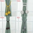 thumbnail image 2 of Labymos 1Pair Curtain Tiebacks Rope Curtain Rope Buckle Holdbacks with Double Ball, 2 of 8