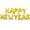 Gold, variant on 16in HAPPY NEW YEAR Backdrop Balloon Banners Decorations