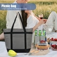 thumbnail image 5 of Insulated Picnic Cooler Bag Large Capacity 39L Thermal Waterproof Polyester Camping Gear for Outdoor Family Meals and Fresh Food Transport NAJKZA | Gray, 5 of 8