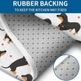 thumbnail image 4 of Dachshund and Heart Bathroom Rugs Sets 3 Piece,Toilet Cover Set,Absorbent Non Slip Bathroom Mats Sets with U-Shaped Contour Rug Toilet Rug Set, 4 of 5