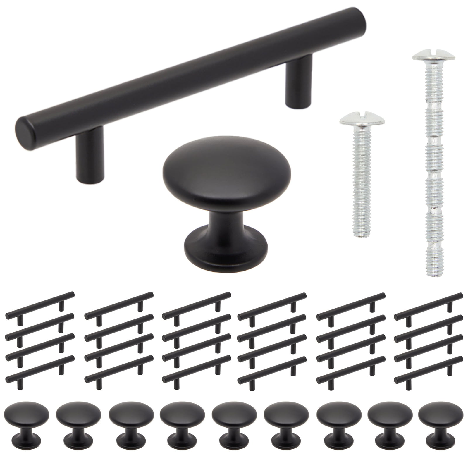 20 Pieces Pull Handles Antique Furniture Kitchen Cupboard Cabinet Drawer Shell Pull Handles Knobs Black