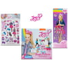 Warp Gadgets JoJo Siwa Activity Bundle - 50 Piece Bows Tower Puzzle, Raised Puffy Stickers and Bust a Bow Game (3 Items)
