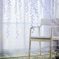 thumbnail image 1 of Cortina de Bolsillo de la Barra de Ventana Transparente Balcón Balcón Drape Cortina de la Ventana Tratamiento Purple, 1 of 7