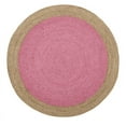 thumbnail image 2 of Jaipur Art And Craft Handmade 100x100 CM (3.33 x 3.33 Square feet)(39 x 39.00 Inch)Multicolor Round Jute AreaRug Carpet throw, 2 of 5