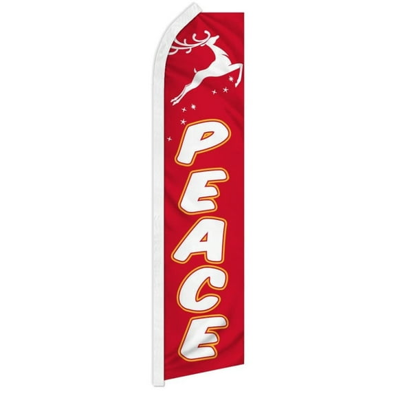 Peace (Reindeer) Super Flag