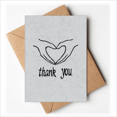 thumbnail image 1 of Black Heart Shaped Personalized Gesture Greeting Cards You are Invited Invitations, 1 of 3