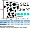 thumbnail image 6 of Rebaike Men's Cow Print T-Shirt Funny Black & White Cow Pattern Shirt, 6 of 6