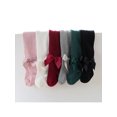 thumbnail image 5 of Qiylii Baby Girl Autumn Pantyhose, Solid-Color Middle-Waist Stretchy Leggings, 5 of 6