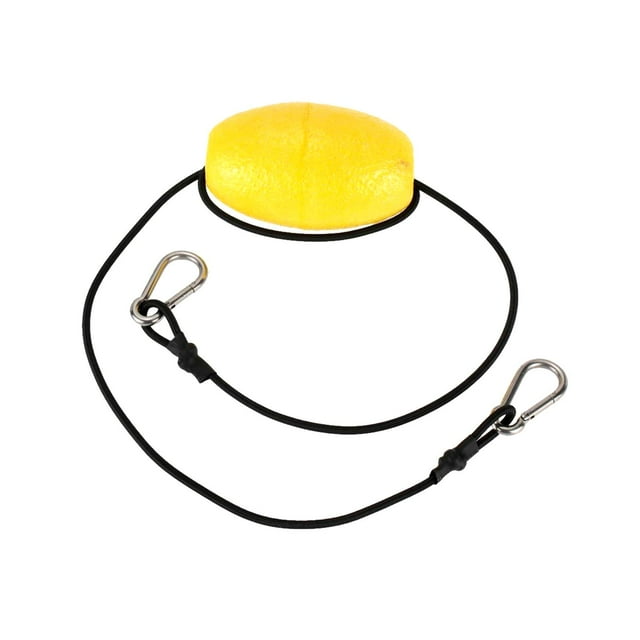 Línea de tiro de remolque de kayak, boya flotante de cuerda flotante elástica, con clip, cuerda de ancla de deriva flotante para yate, piragüismo, Cola Línea de lanzamiento de remolque de kayak