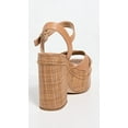 thumbnail image 2 of Sam Edelman Trianna Cuoio Brown Square Open Toe Ankle Strap Block Heeled Sandals (Cuoio Brown, 5), 2 of 3