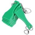 thumbnail image 3 of 10pcs Plastic Scraper Tools Keychains, Ticket Card Scrapers Scratch Off Tickets Label Removal Keyring Scraper Tools for Label Sticker Remover Tools Green, 3 of 6