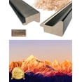 thumbnail image 5 of DECORARTS - Panchchuli. Snowy Mountain Sunset, Giclee Print on Acid Free Cotton Canvas Matching with Solid Wood Black Silver Frame. Total Size: W 27.25" x H 15.25", 5 of 5